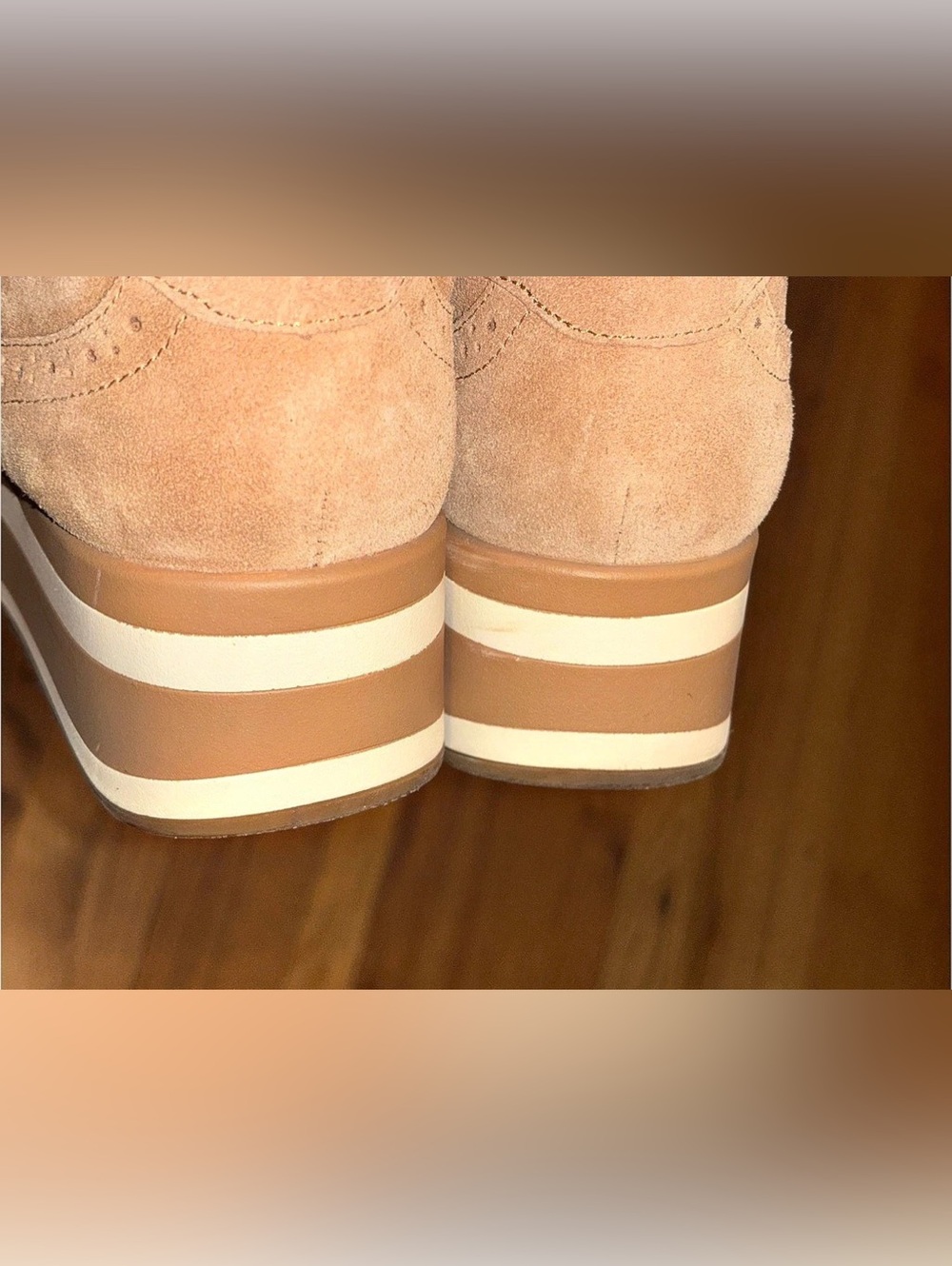 Dolce Vita Jhax Suede Brown Platform Sneaker Loafer Fringe Horsebit Loafer 9.5 - Picture 7 of 10
